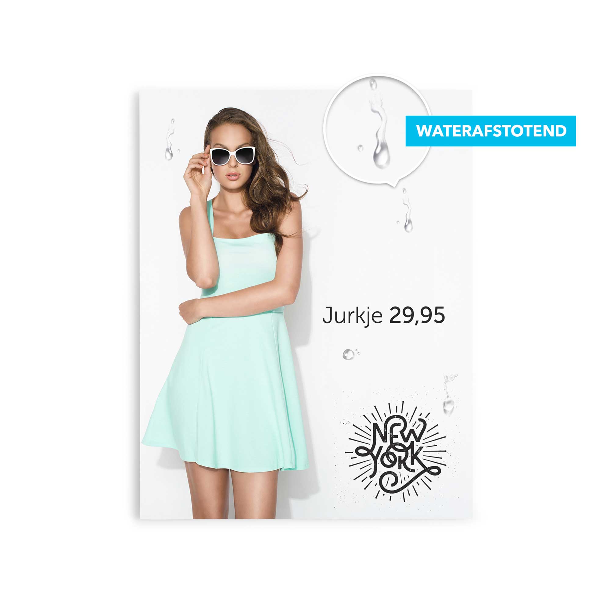 Wasserfestes Poster