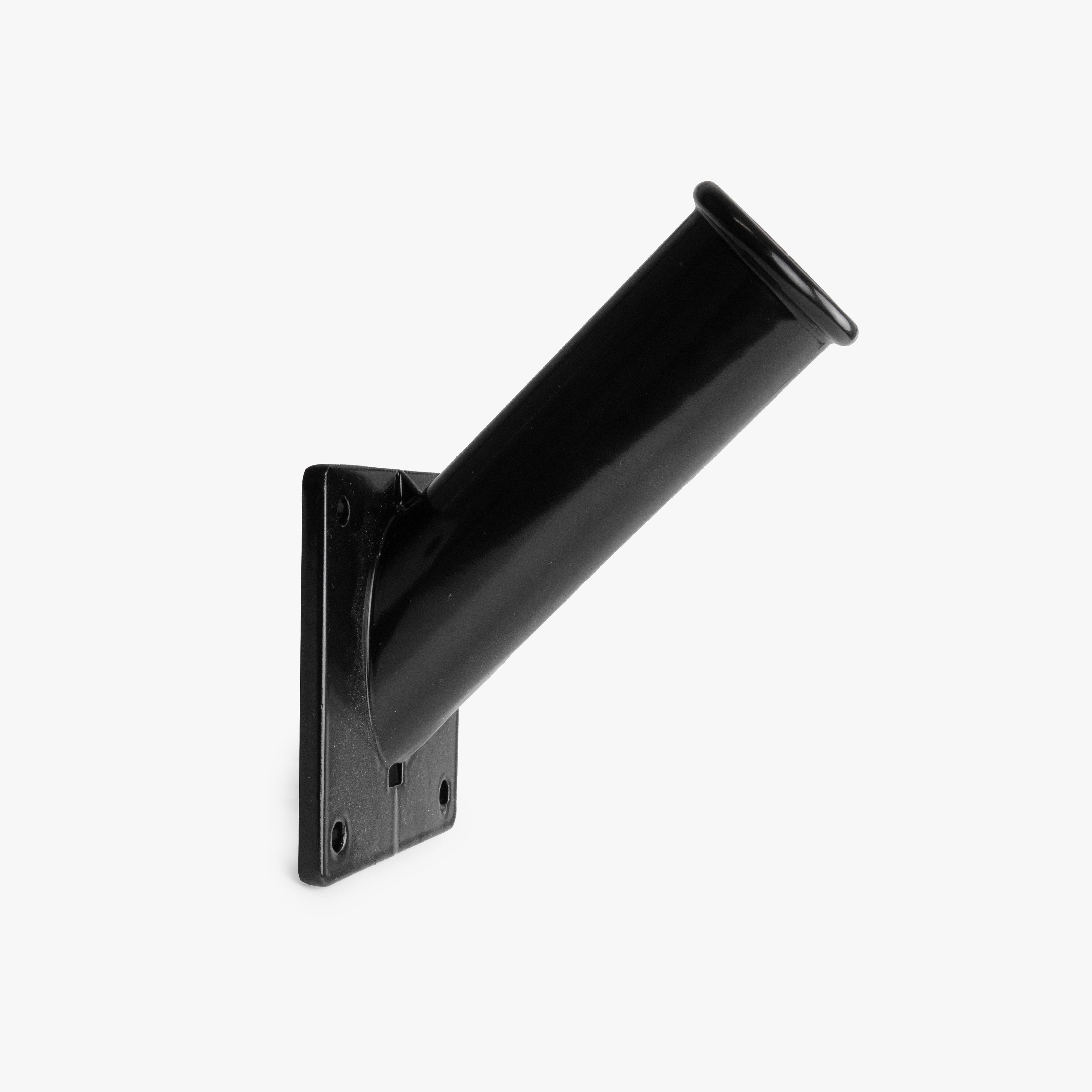 Schwarze Wandhalterung