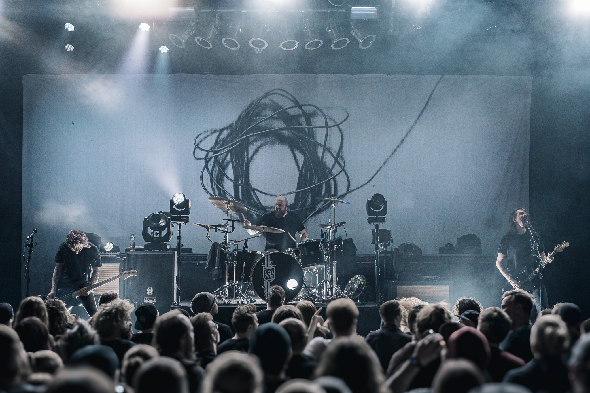 Bühnenbanner 800 x 400 cm aus Decor 205 g/m² für die Band "Fjort" Bühnenbanner 800 x 400 cm aus Decor 205 g/m² für die Band "Fjort"