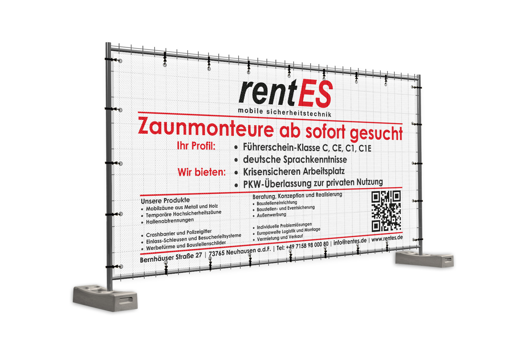 Bauzaunbanner - effektive Außenwerbung Bauzaunbanner - effektive Außenwerbung